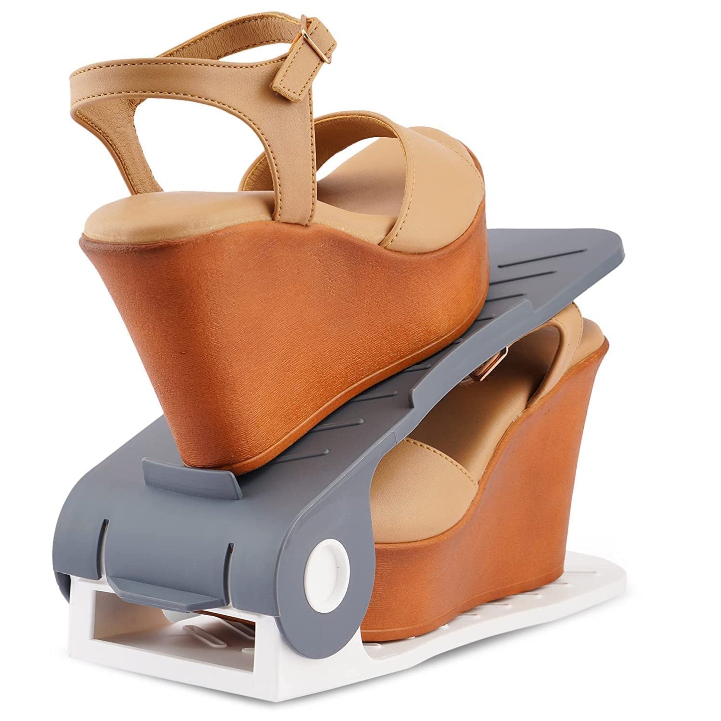 Adjustable shoe organizer space-saving storage (6 pcs)